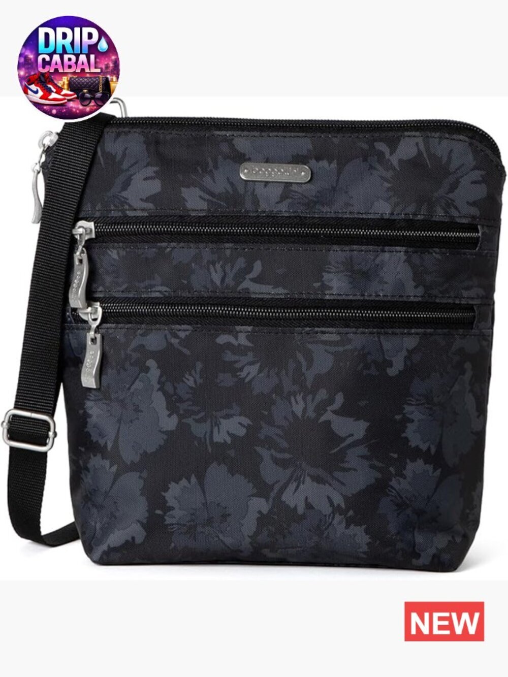 Lightweight Nylon RFID Protected Adjustable Crossbody Hobo Bag